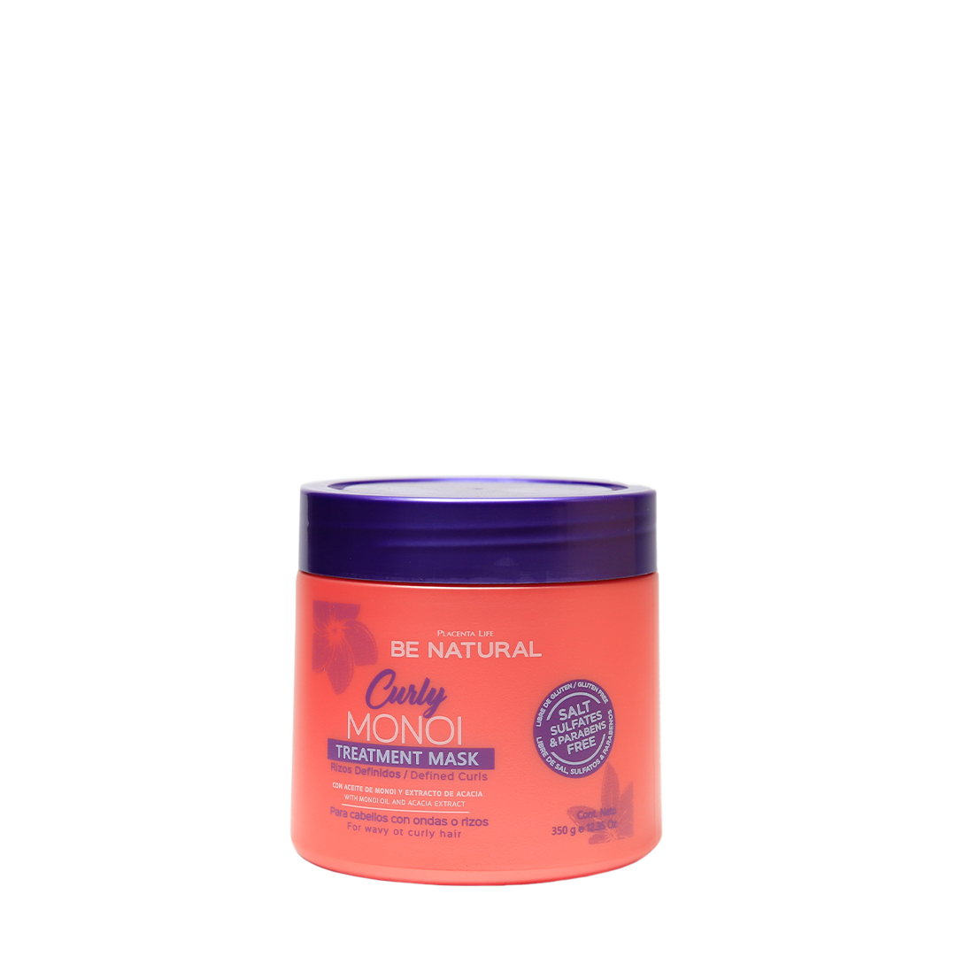 be natural Mascarilla de hidratación profunda para rizos con aceite de Monoi _1