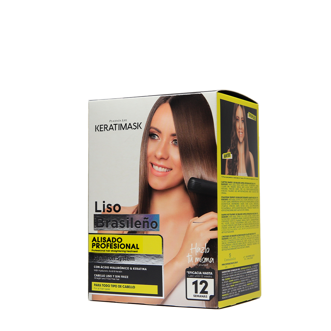 Kit Keratimask Alisado Brasileño de forma duradera Be Natural