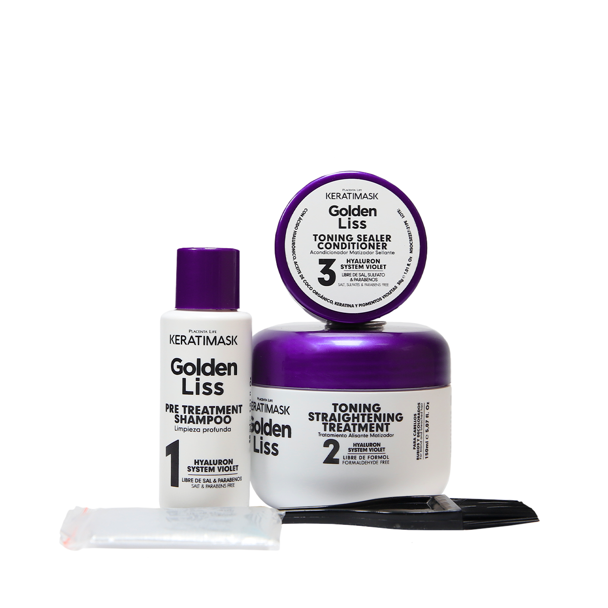 be natural  Alisado Golden Liss para cabellos rubios y decolorados_2